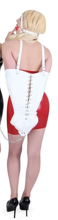 0582HS      Bound Angel White Armbinder