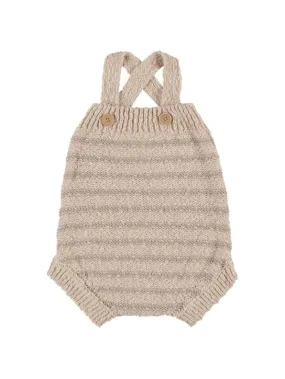 1   IN THE FAMILY   Cotton &amp; linen knit romper 