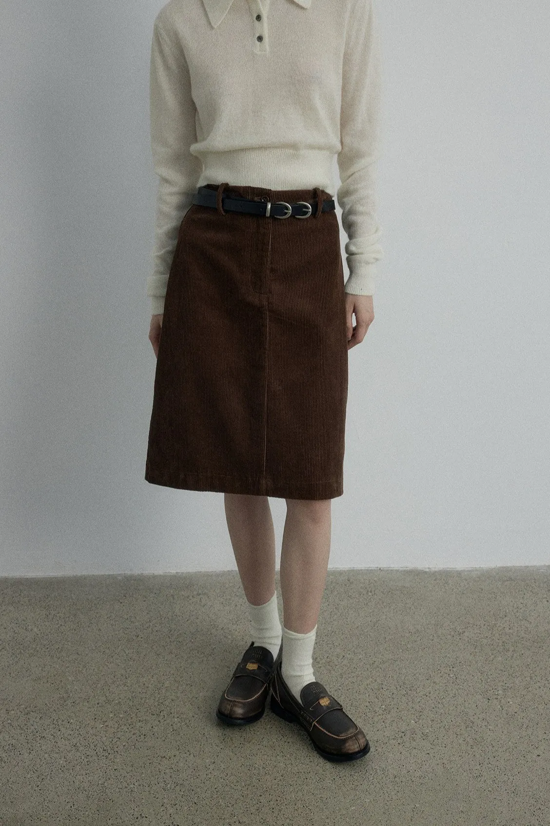 100% cotton corduroy skirt | 5 color