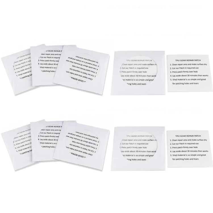 10pcs /Pack TPU Waterproof Transparent Repair Patch For Tent, Raincoat, Swimming Ring