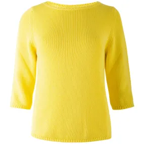 3/4 Sleeve Pullover in Yellow