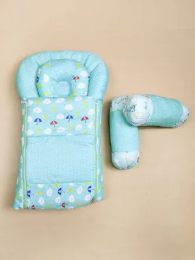 4Pcs Light Cyan Sleeping Bag For Newborn/Baby Carry Nest NBSB10