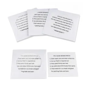 5pcs /Pack TPU Waterproof Transparent Repair Patch For Tent, Raincoat, Swimming Ring