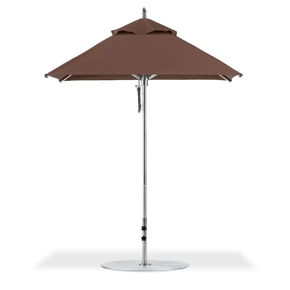 6.5' Sq Greenwich Aluminum Market Umbrella