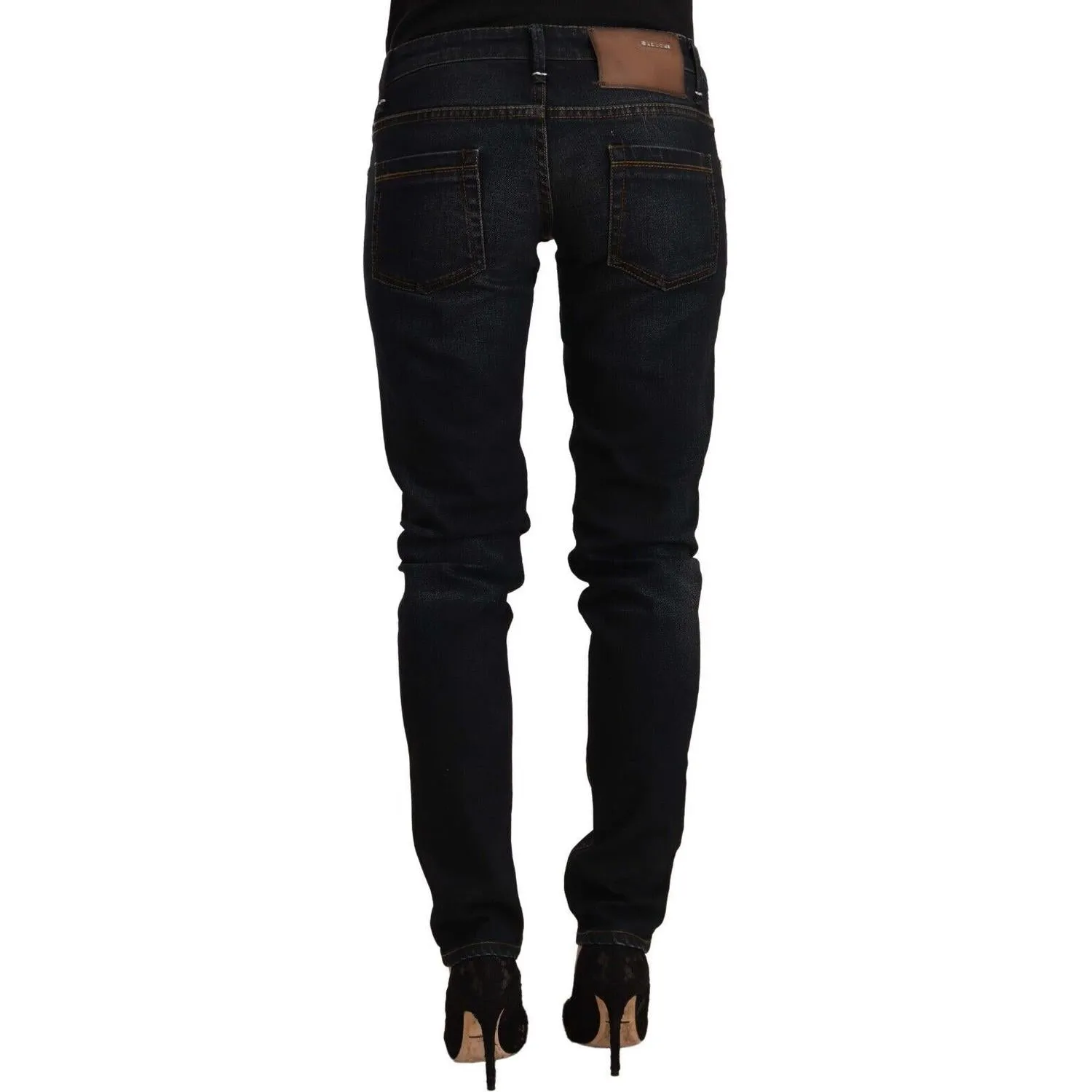 Acht Chic Black Washed Skinny Jeans for Her