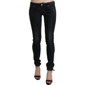 Acht Chic Low Waist Skinny Black Jeans