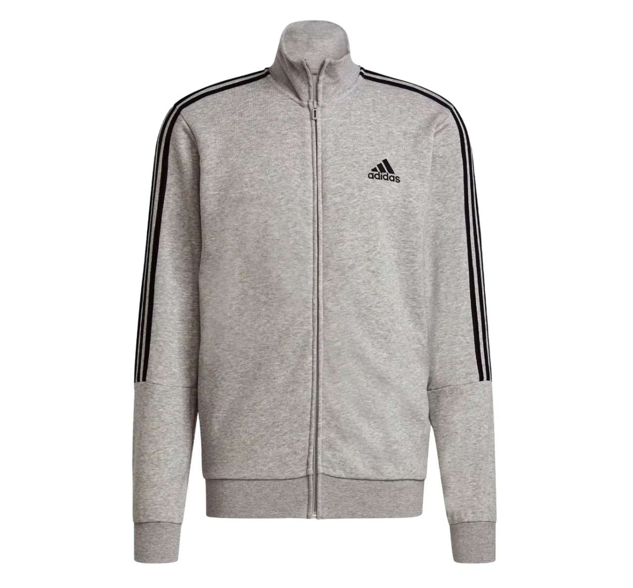 Adidas Mens Aeroready Essentials 3 Stripes Grey/Black Tracksuit