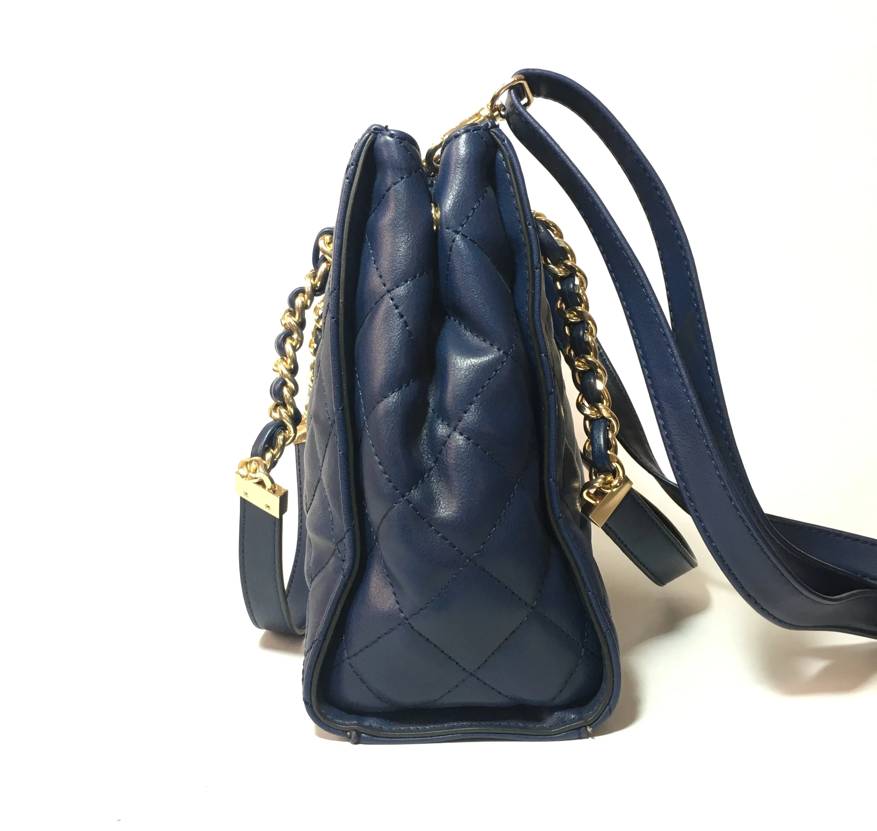 ALDO Quilted Navy Blue Shoulder Bag | Gently Used |