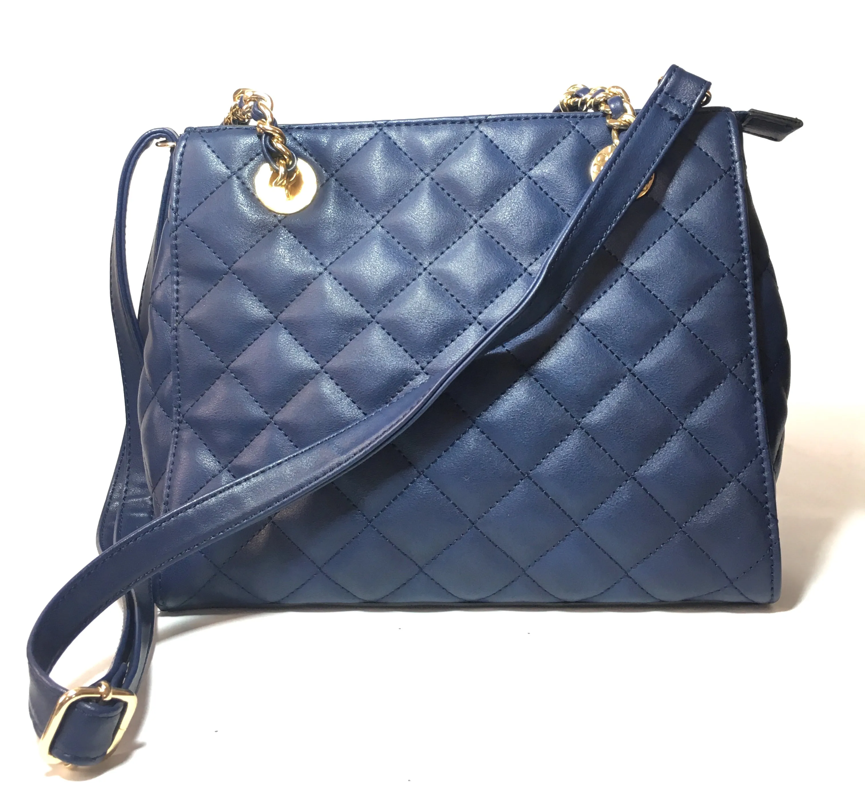 ALDO Quilted Navy Blue Shoulder Bag | Gently Used |