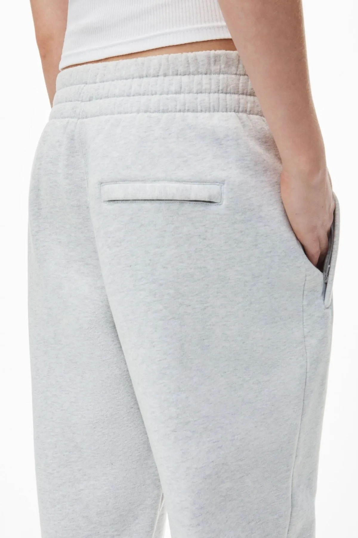 alexanderwang.t Essential Puff Logo Sweatpant - Light Heather Grey