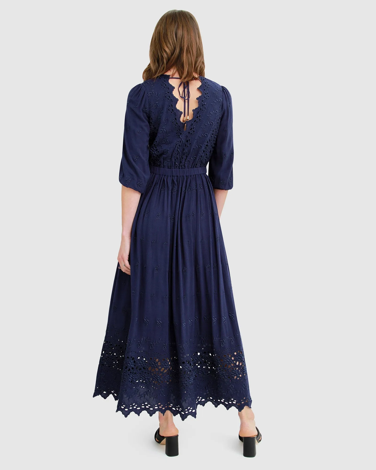 All Eyes On Me Midi Dress - Navy