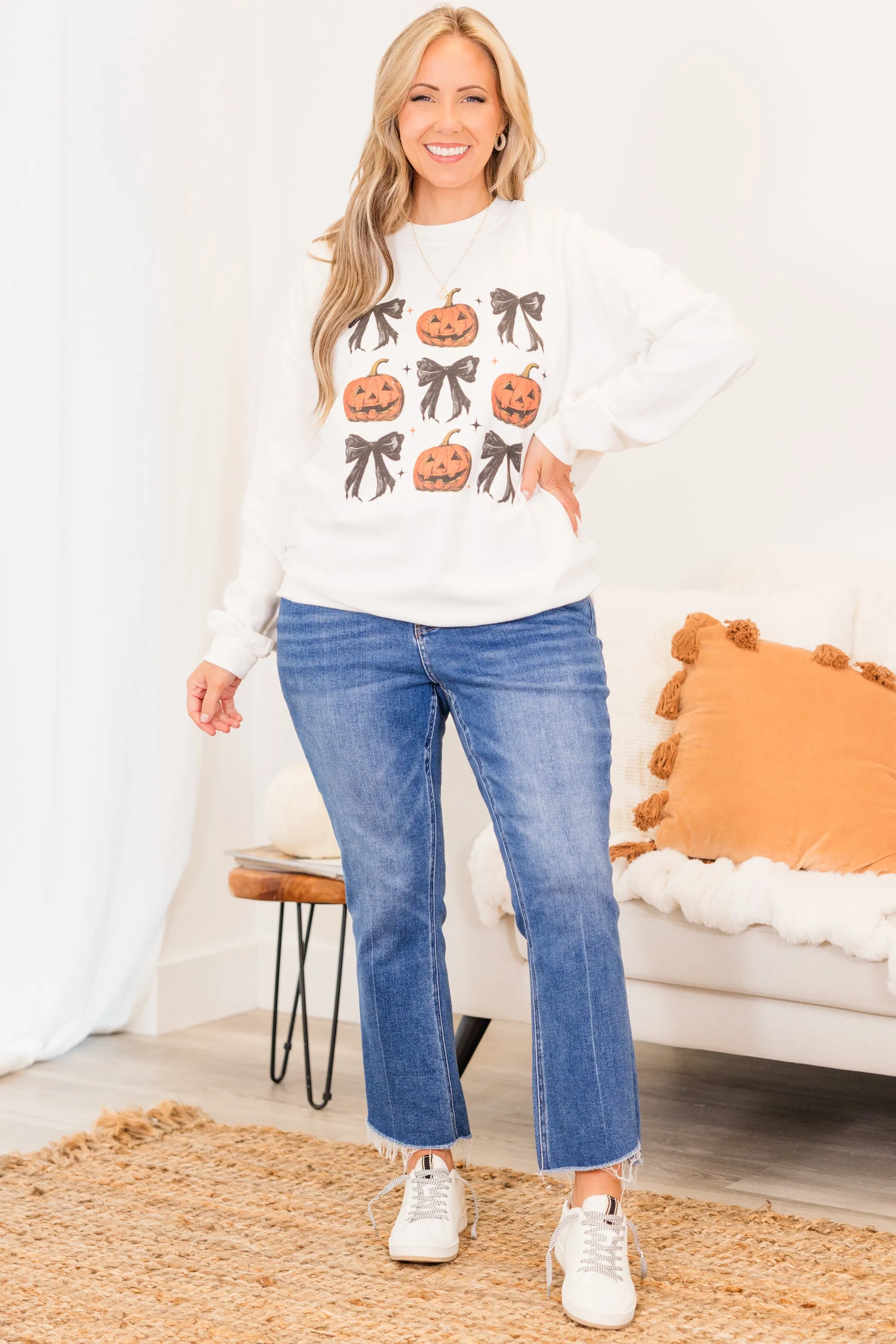 All Hallow's Eve Pullover, White