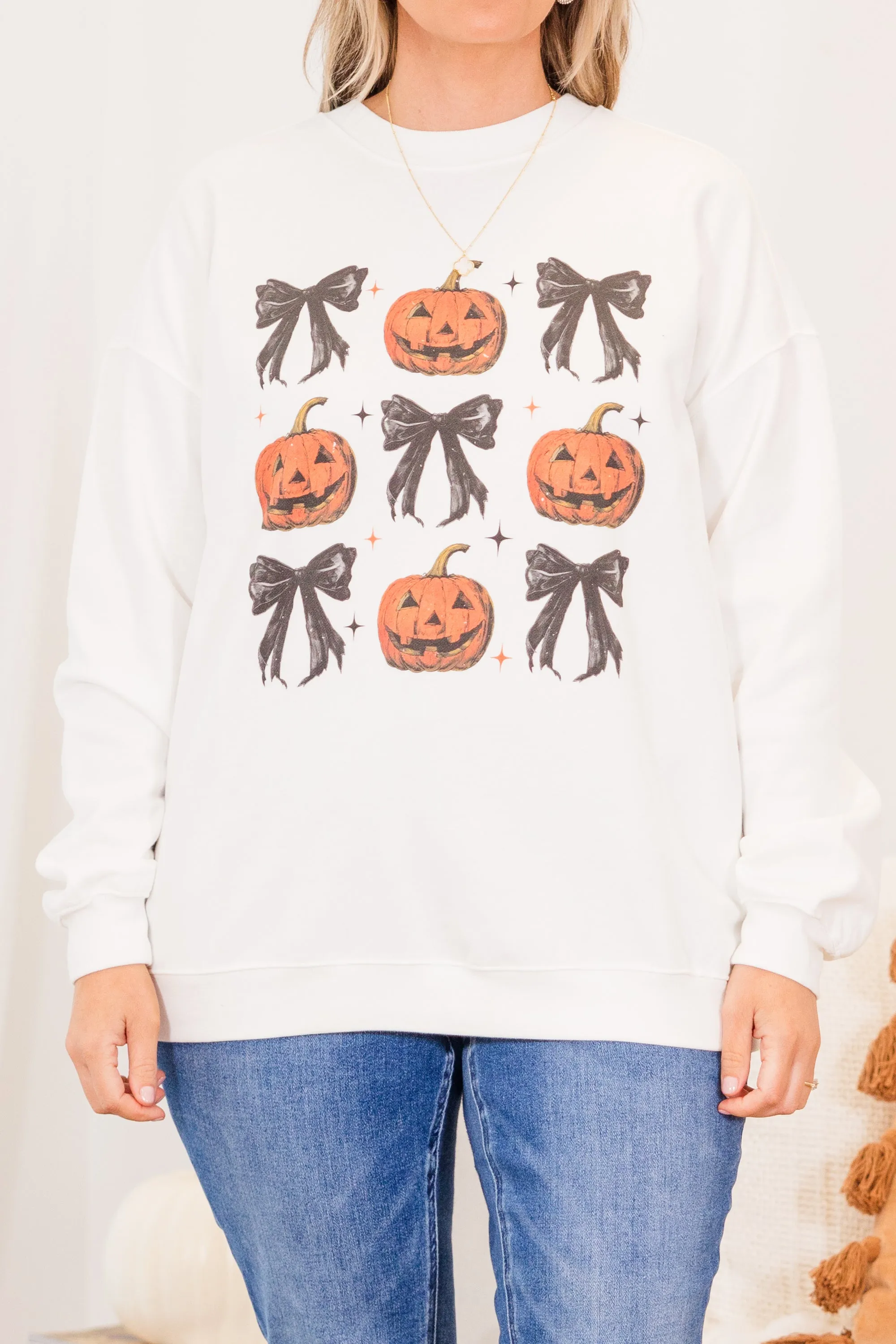 All Hallow's Eve Pullover, White