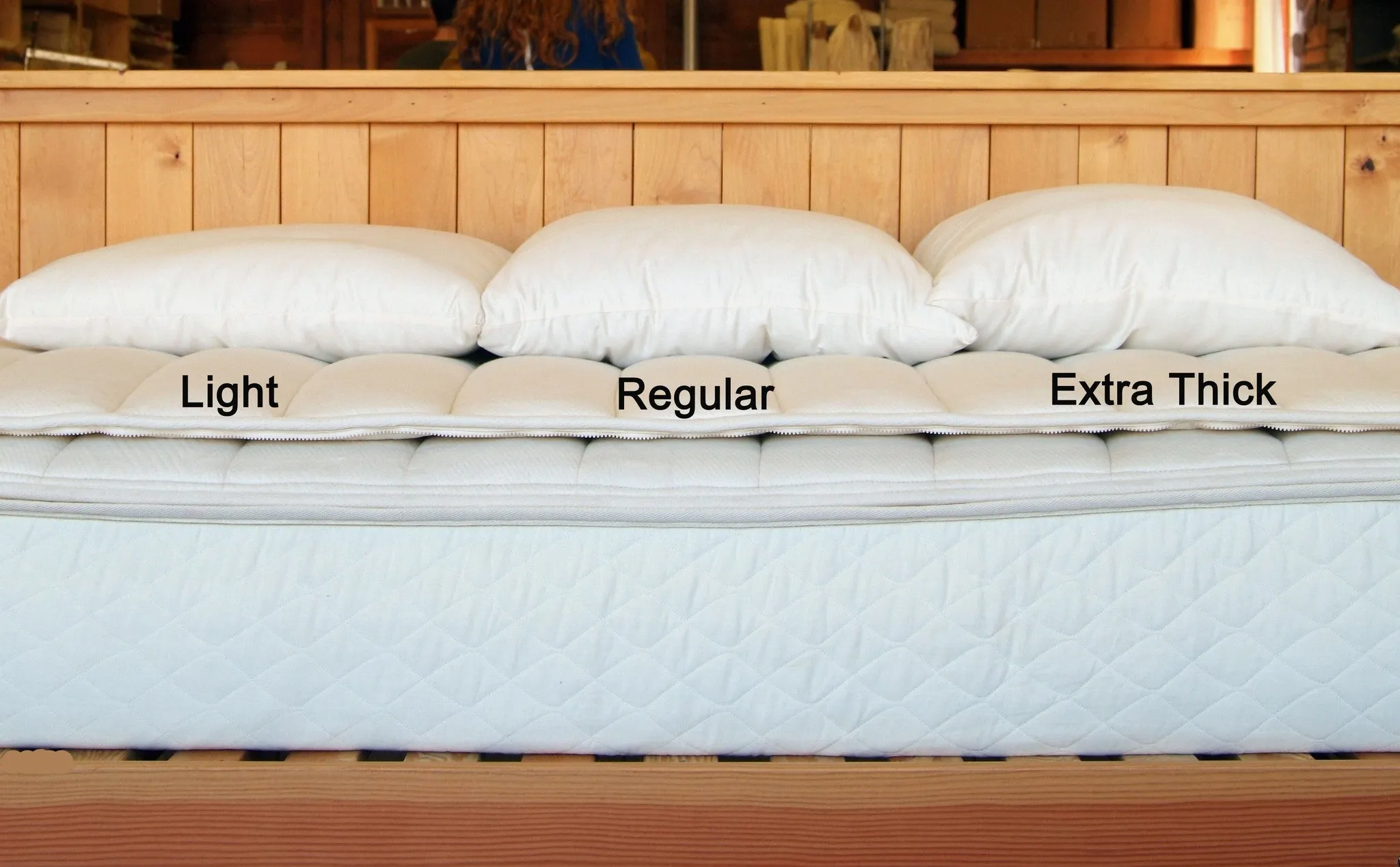 All-Natural Wool-filled Bed Pillow - Clearance