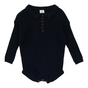 Analogie By Lil Legs Boys Knit Romper Navy