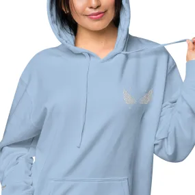 Angel Wing Design Unisex Pigment-Dyed Hoodie, lioness-love