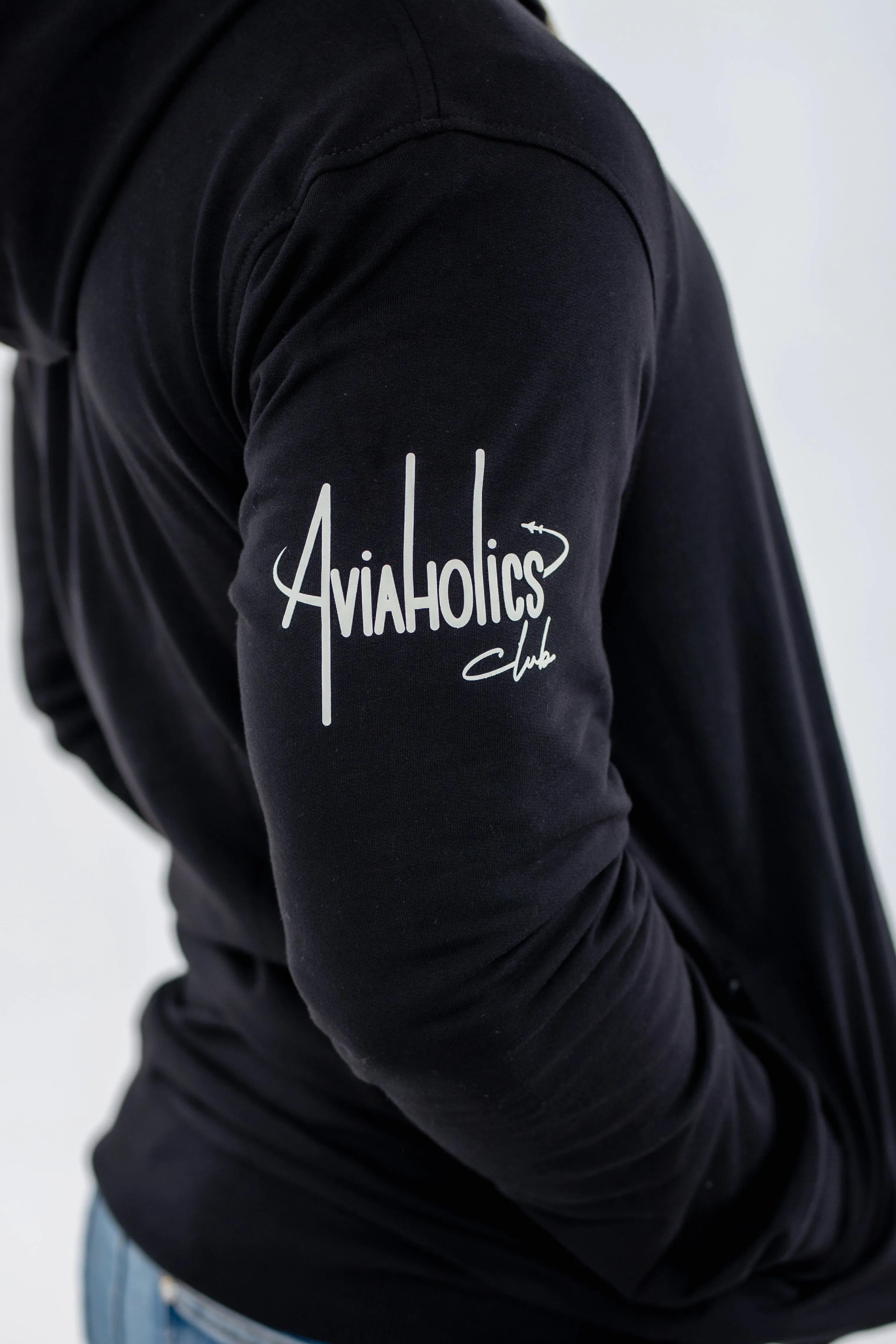 Aviaholics Travel Hoodie Black Size L