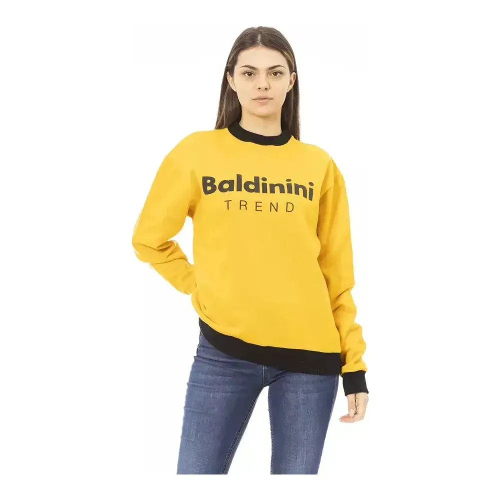 Baldinini Trend Yellow Cotton Women Sweater