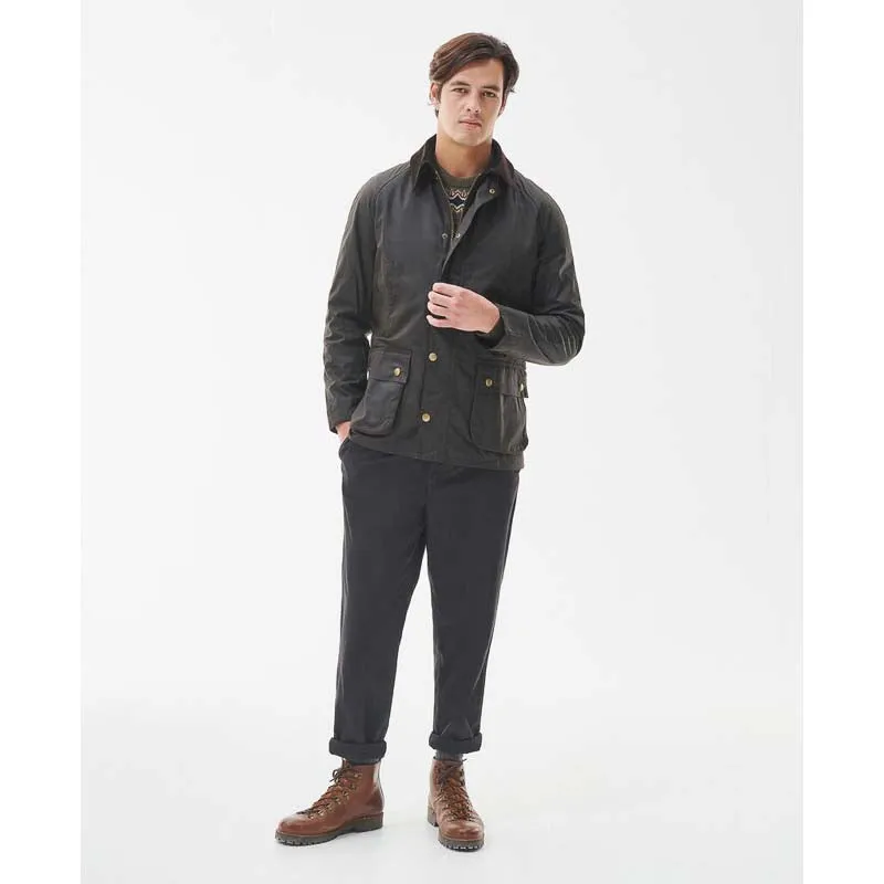 Barbour Ashby Mens Waxed Jacket - Olive