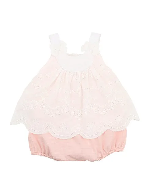 Bebe Millie Overlay Romper (Size NB-0)