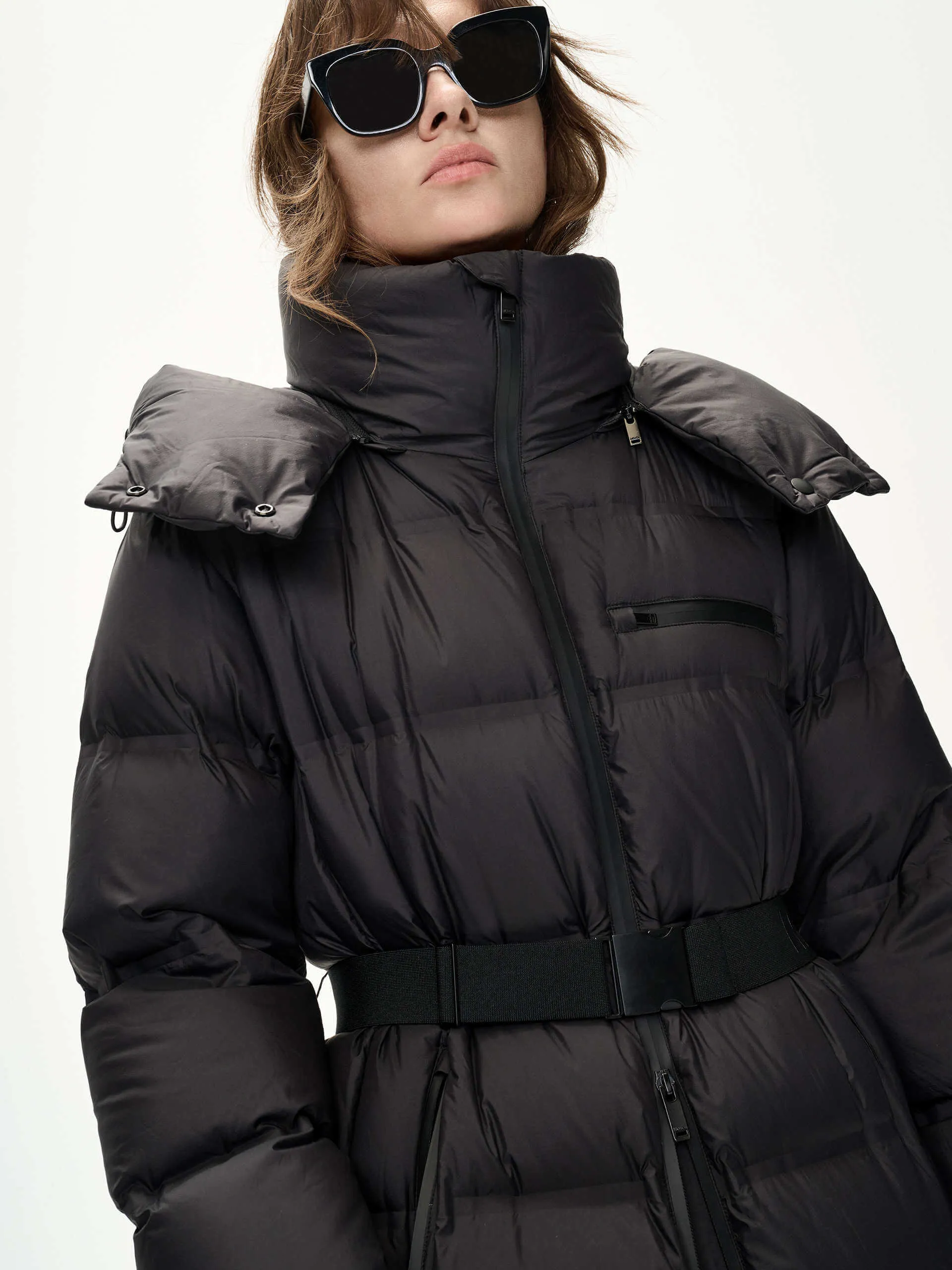 Belt Down Puffer Coat