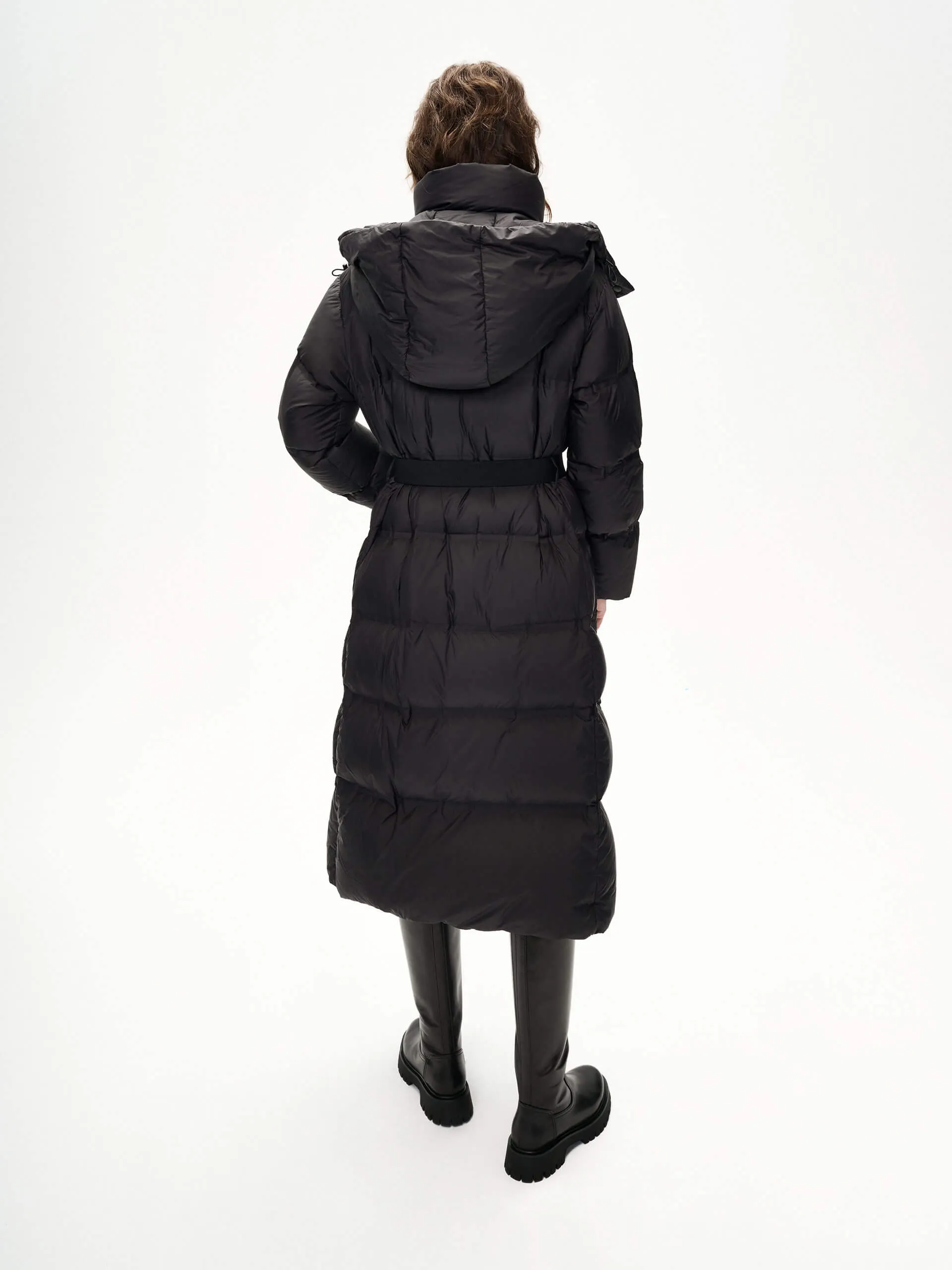 Belt Down Puffer Coat