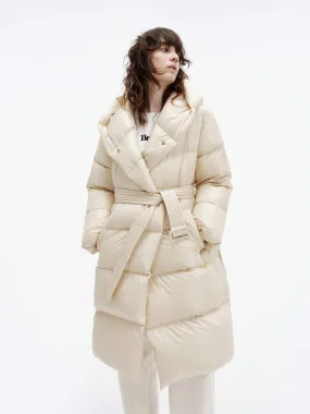 Belted Quilted Shell Down Coat