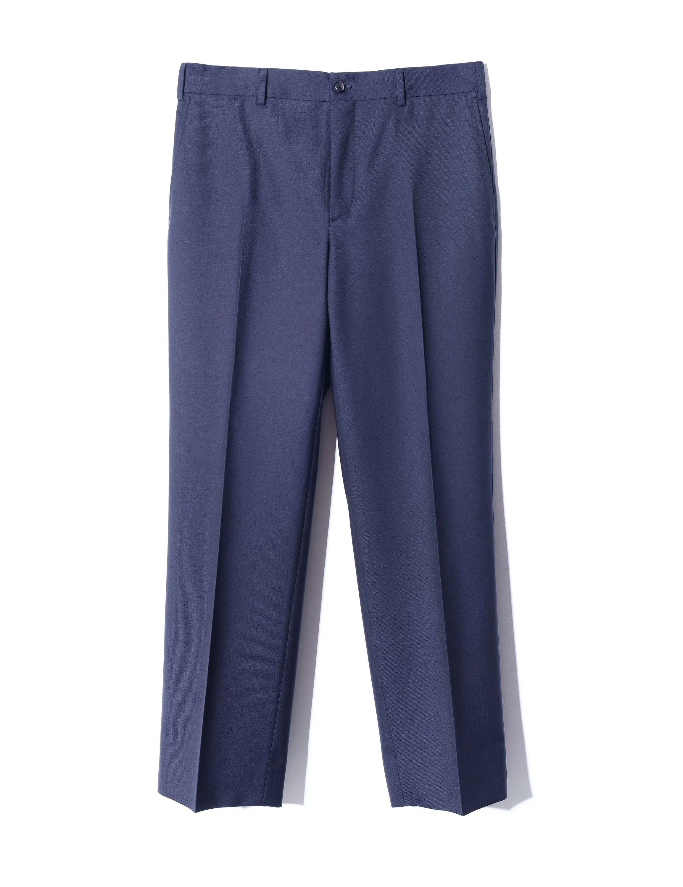 BKT36 Straight Leg Trouser in Sturdy Wool Twill - Midnight Blue