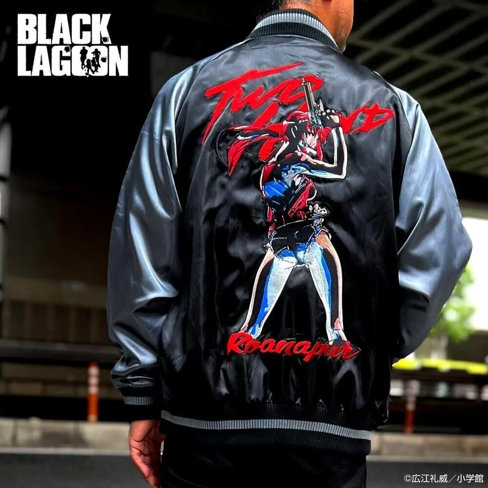 Black Lagoon Revy Satin Jacket Embroidery XL Size Sukajan Japan Limited