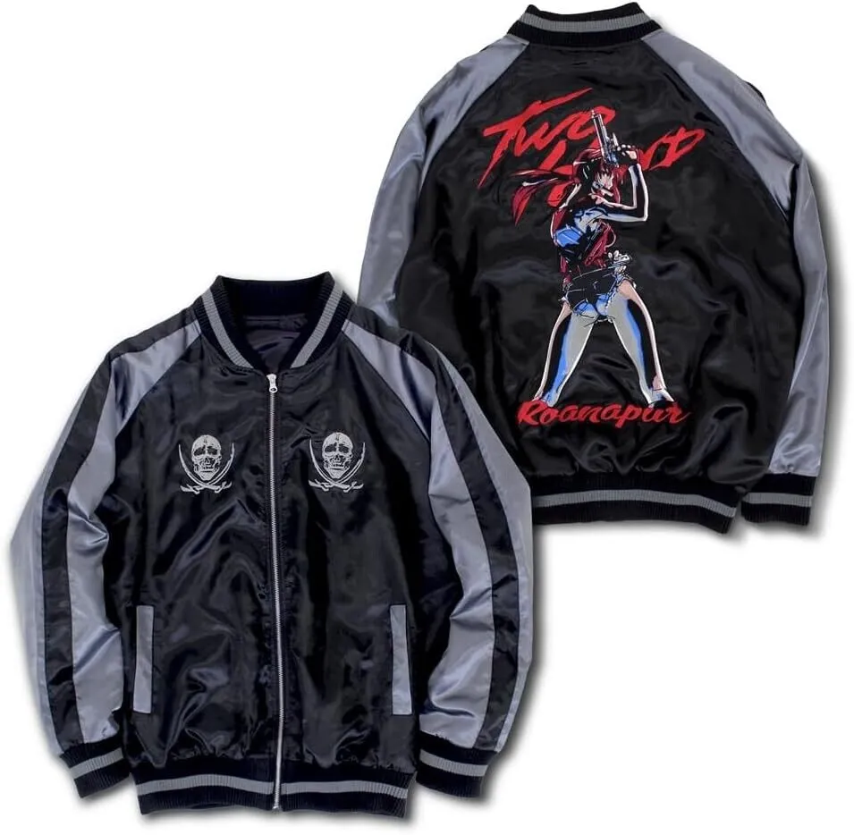 Black Lagoon Revy Satin Jacket Embroidery XL Size Sukajan Japan Limited