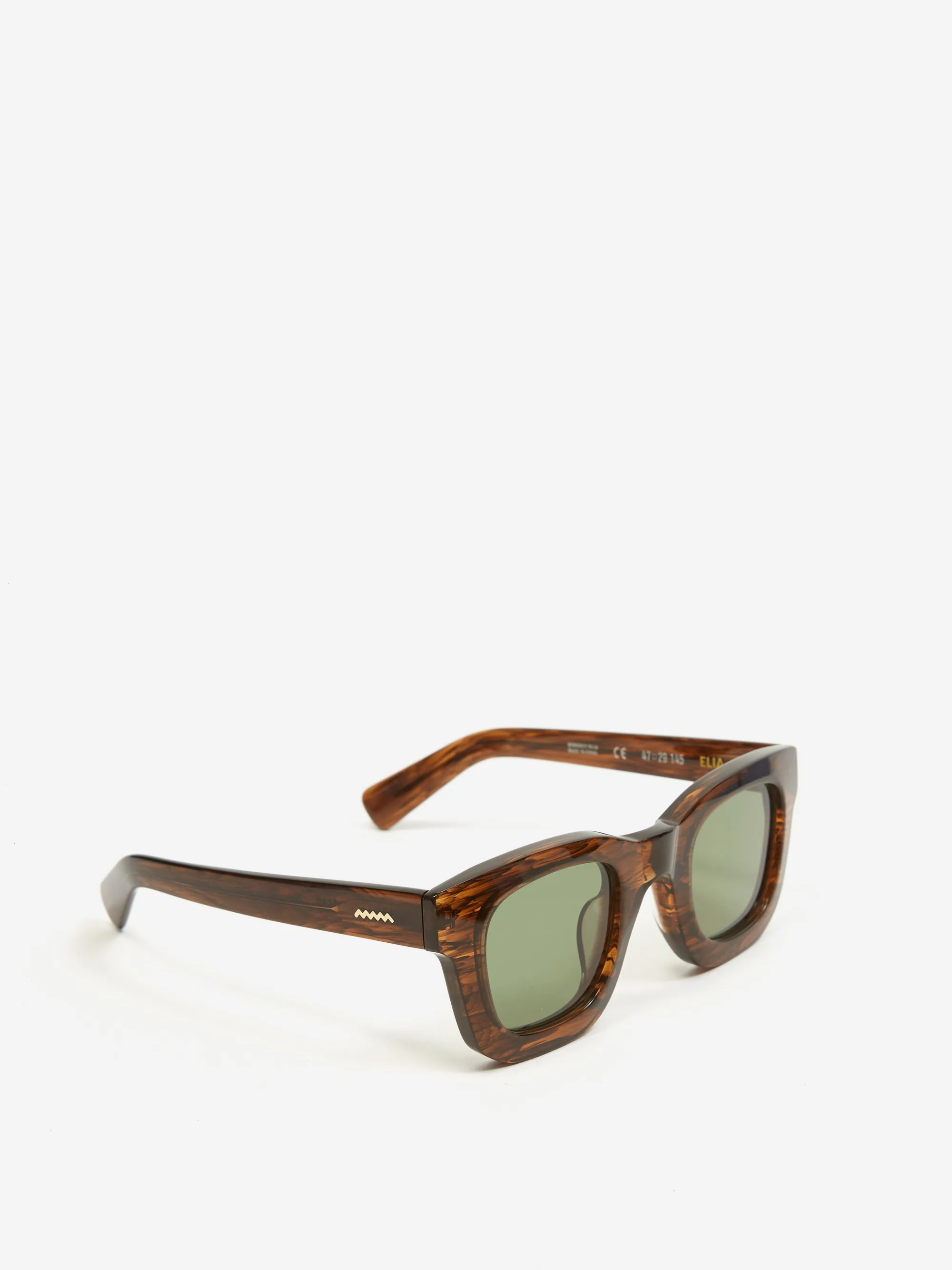 Brain Dead Elia Eye Protection - Tortoise Smoke/Green Lens