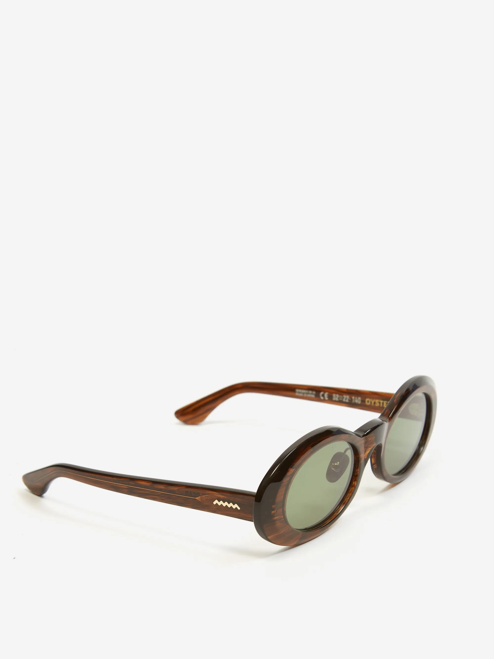 Brain Dead Oyster Eye Protection - Tortoise Smoke/Greeen Lens