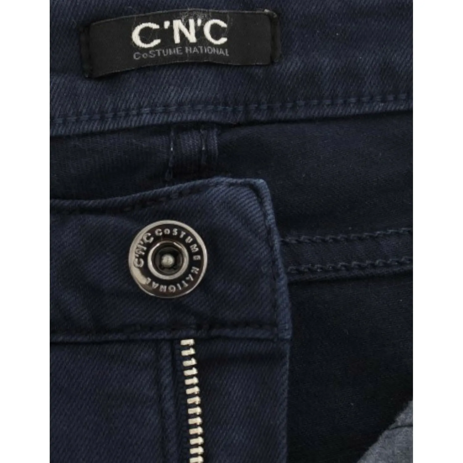 Costume National Chic Blue Straight Leg Denim Delight