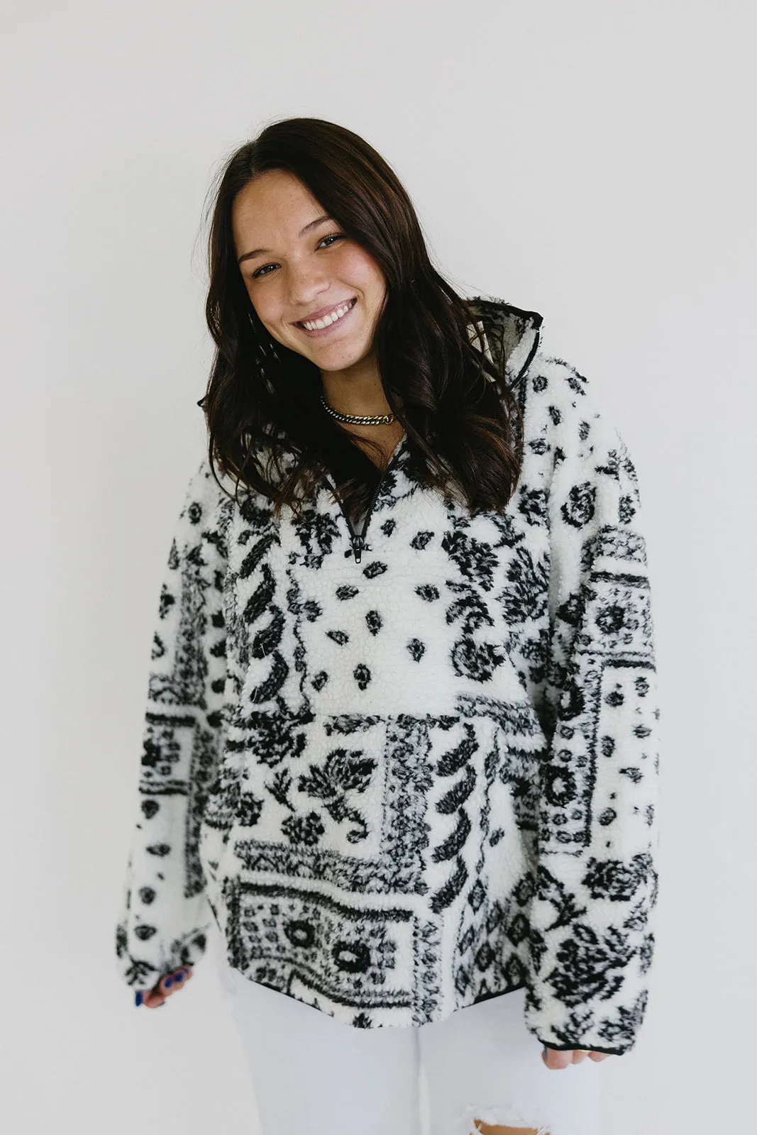 Cozy Sherpa Pullover - Ivory