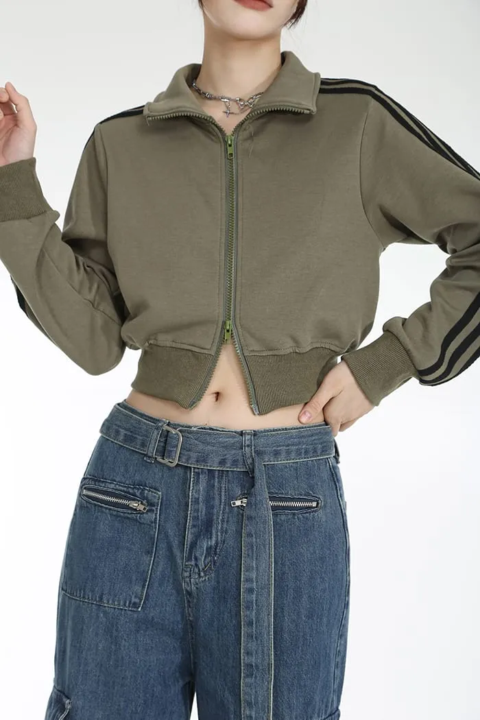 Cropped Track Jacket