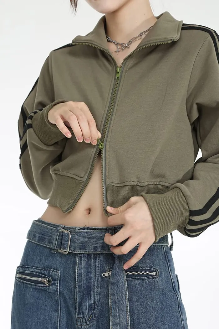 Cropped Track Jacket