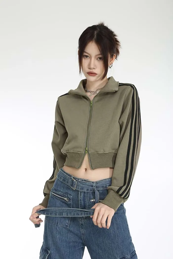 Cropped Track Jacket