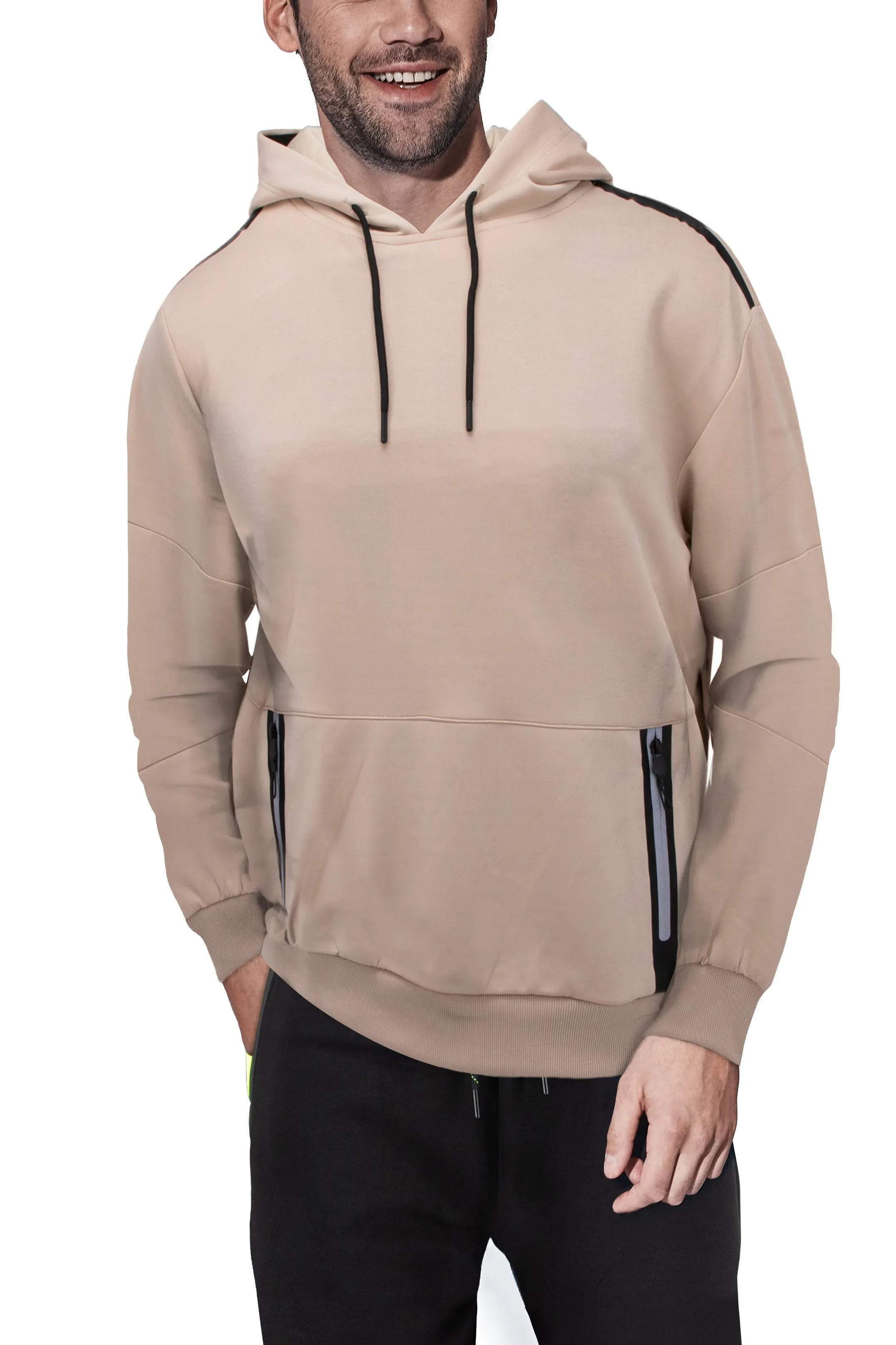 Cultura Men's Pullover Hooded Track Jacket