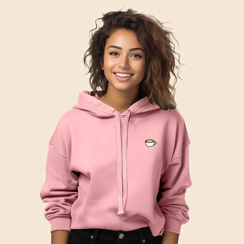 Dalix Cappuccino Cropped Hoodie