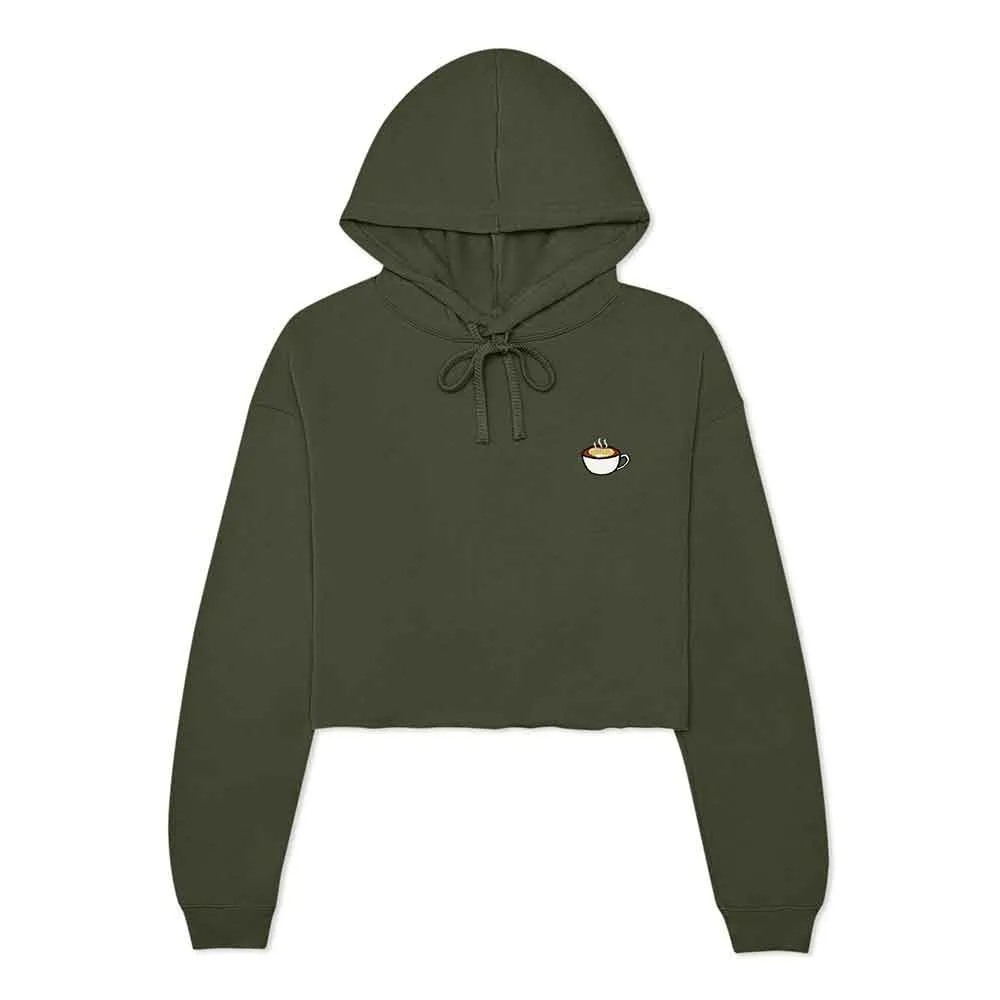 Dalix Cappuccino Cropped Hoodie