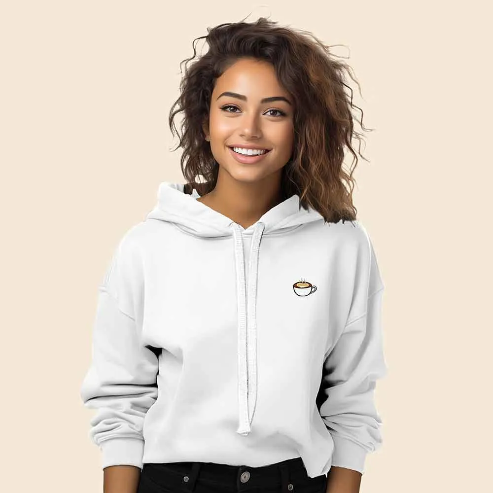 Dalix Cappuccino Cropped Hoodie