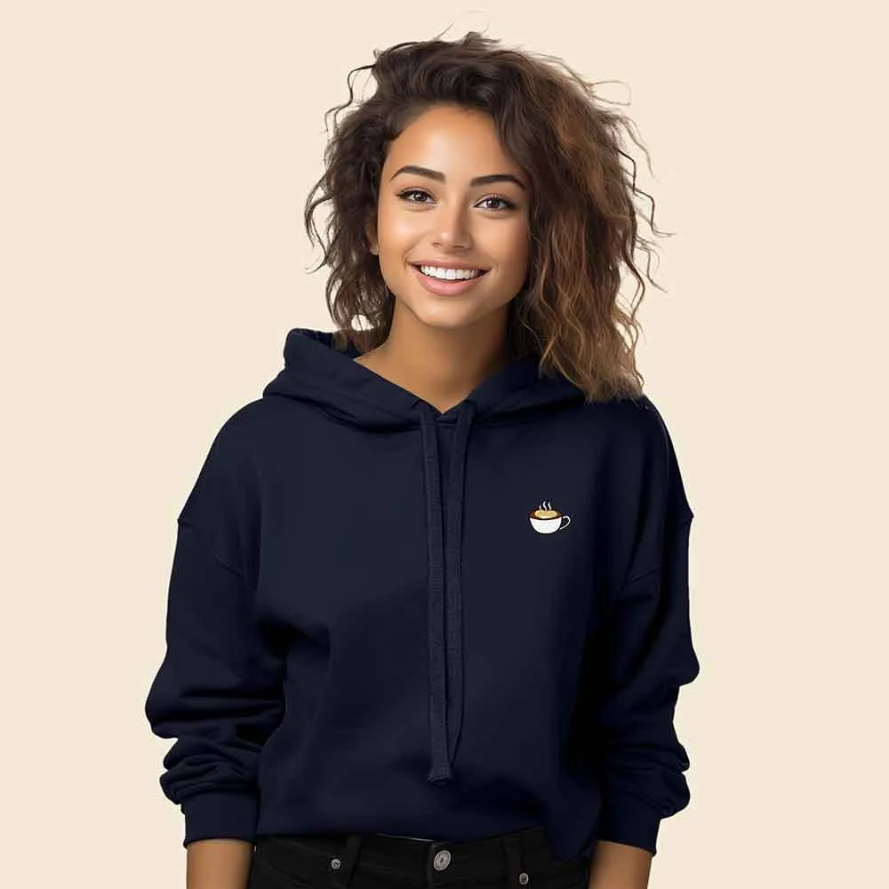 Dalix Cappuccino Cropped Hoodie