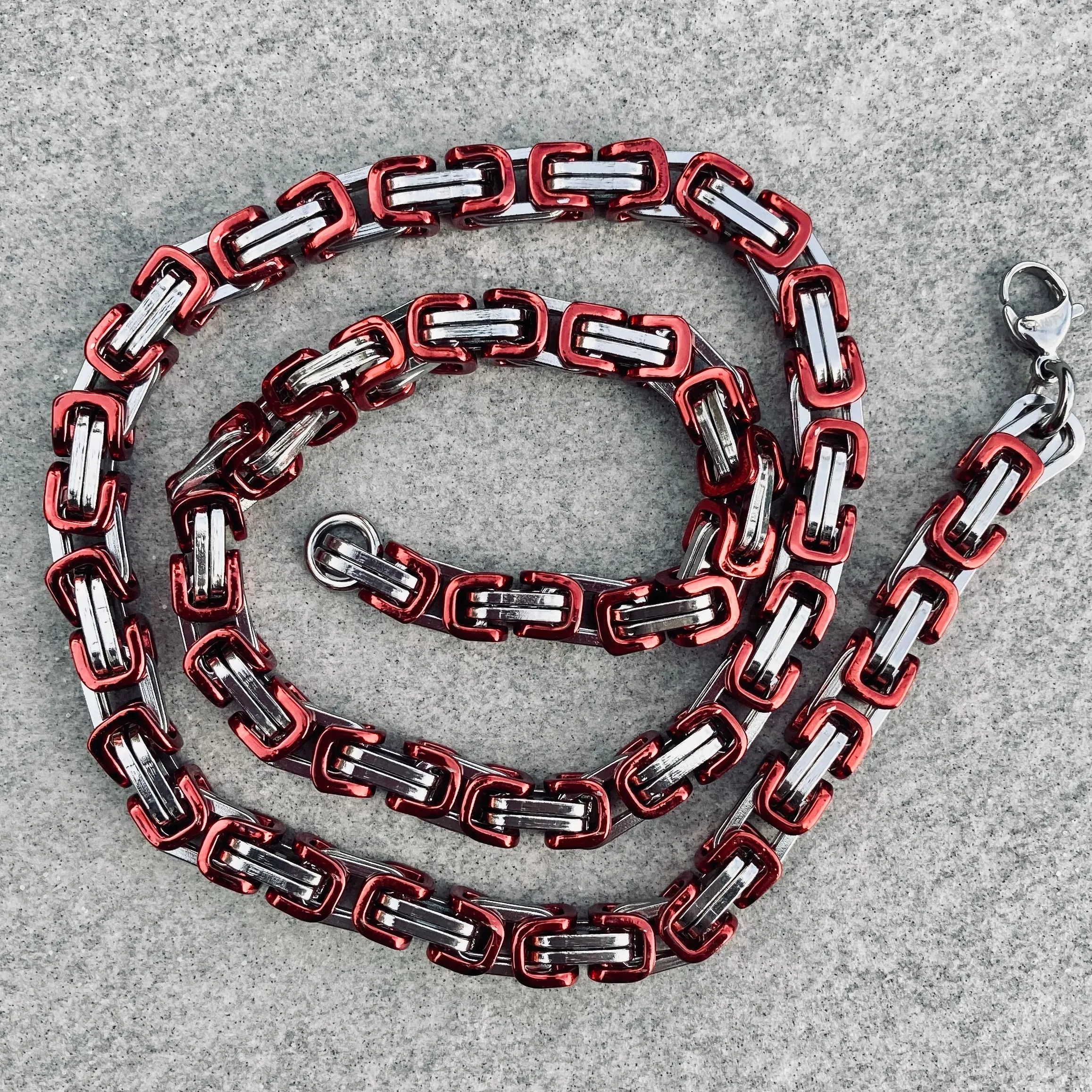 Daytona - Red & Silver - Deluxe - 1/4 inch wide CLEARANCE