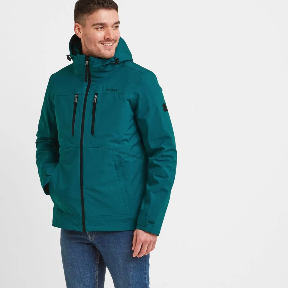 Denton Mens 3-in-1 Waterproof Jacket - Pacific Blue