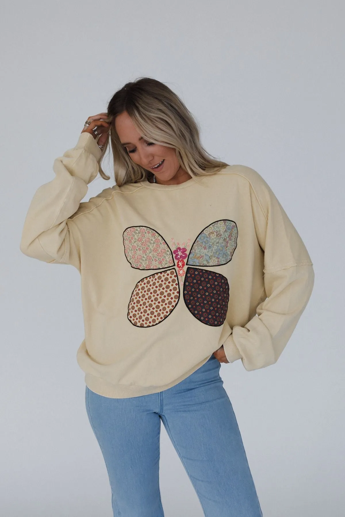 Flutterby Pullover Top - Yellow