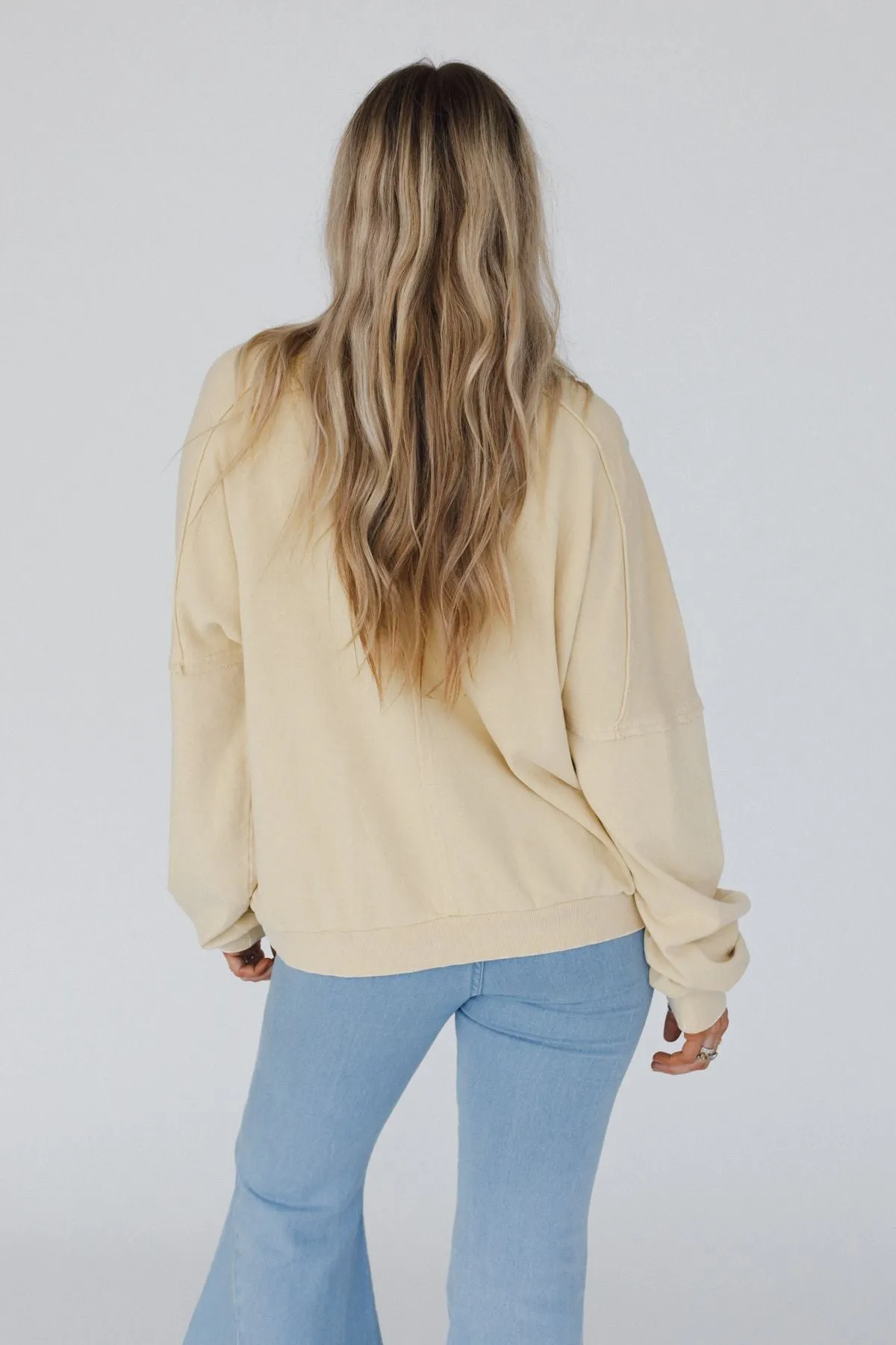 Flutterby Pullover Top - Yellow