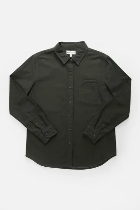 Gene Utility Shirt / Dark Olive Dobby