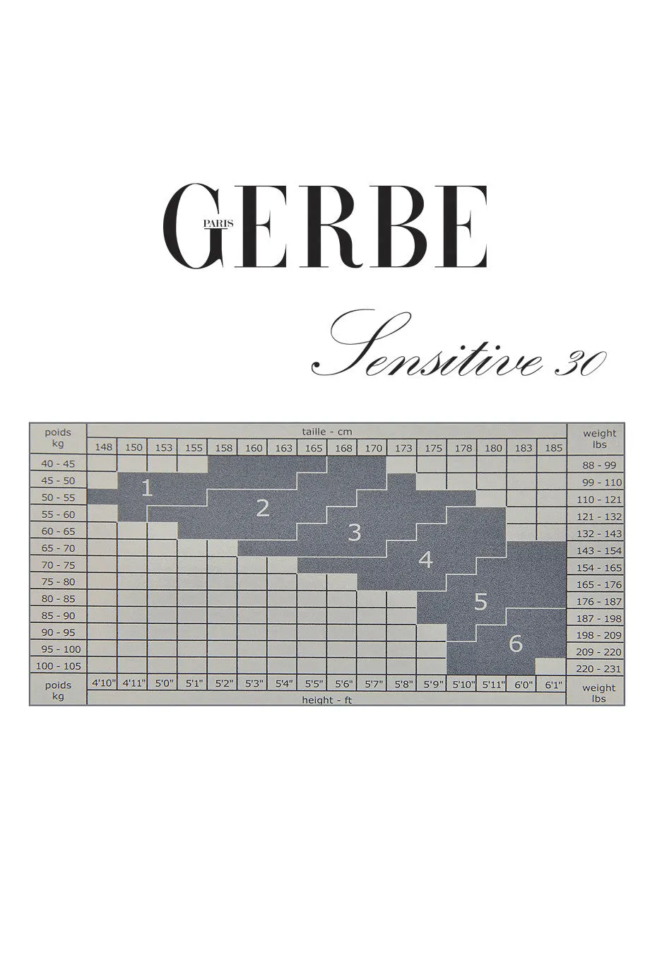 GERBE SENSITIVE 30 Rubis Tights