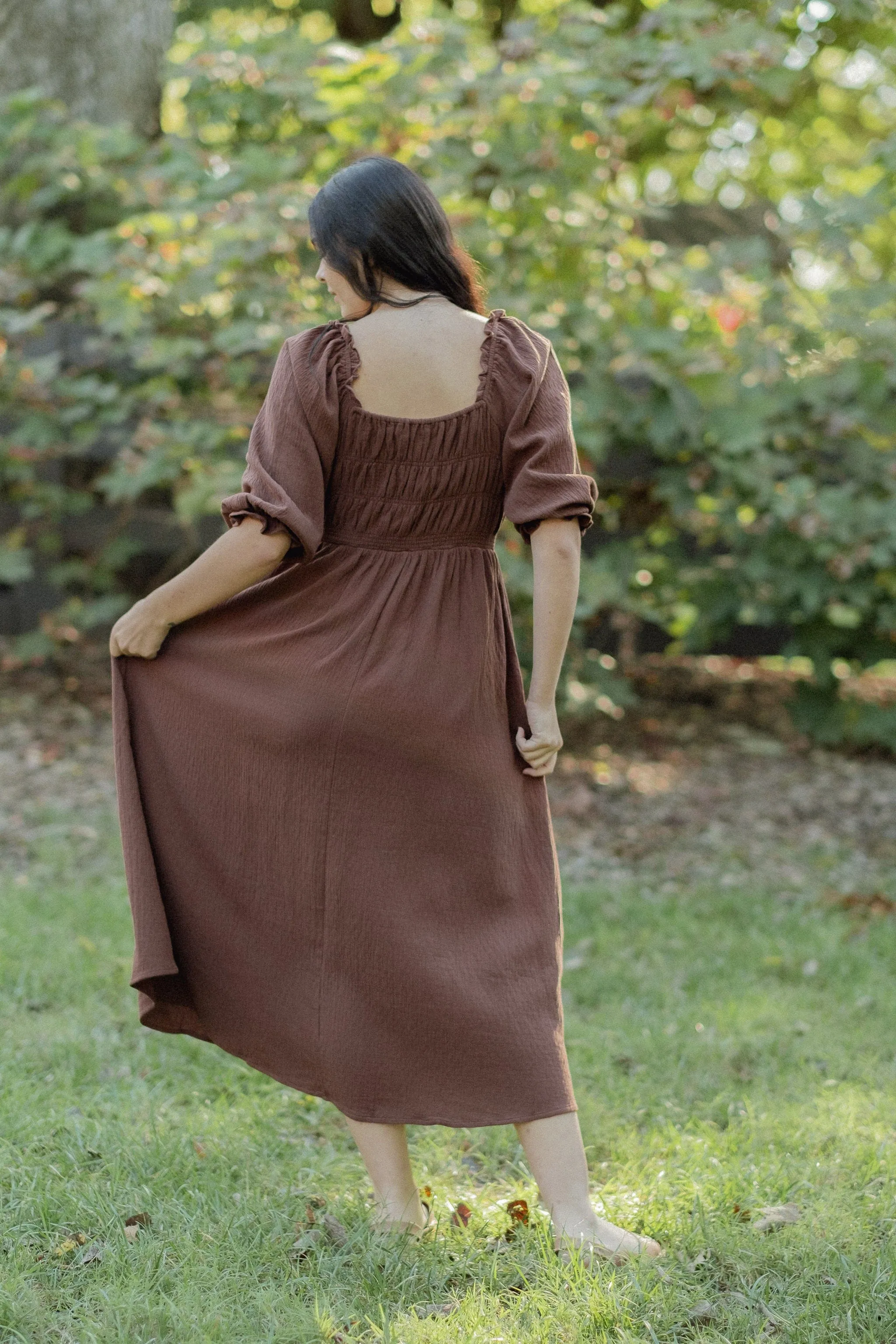 Hayden Dress - Chocolate Brown