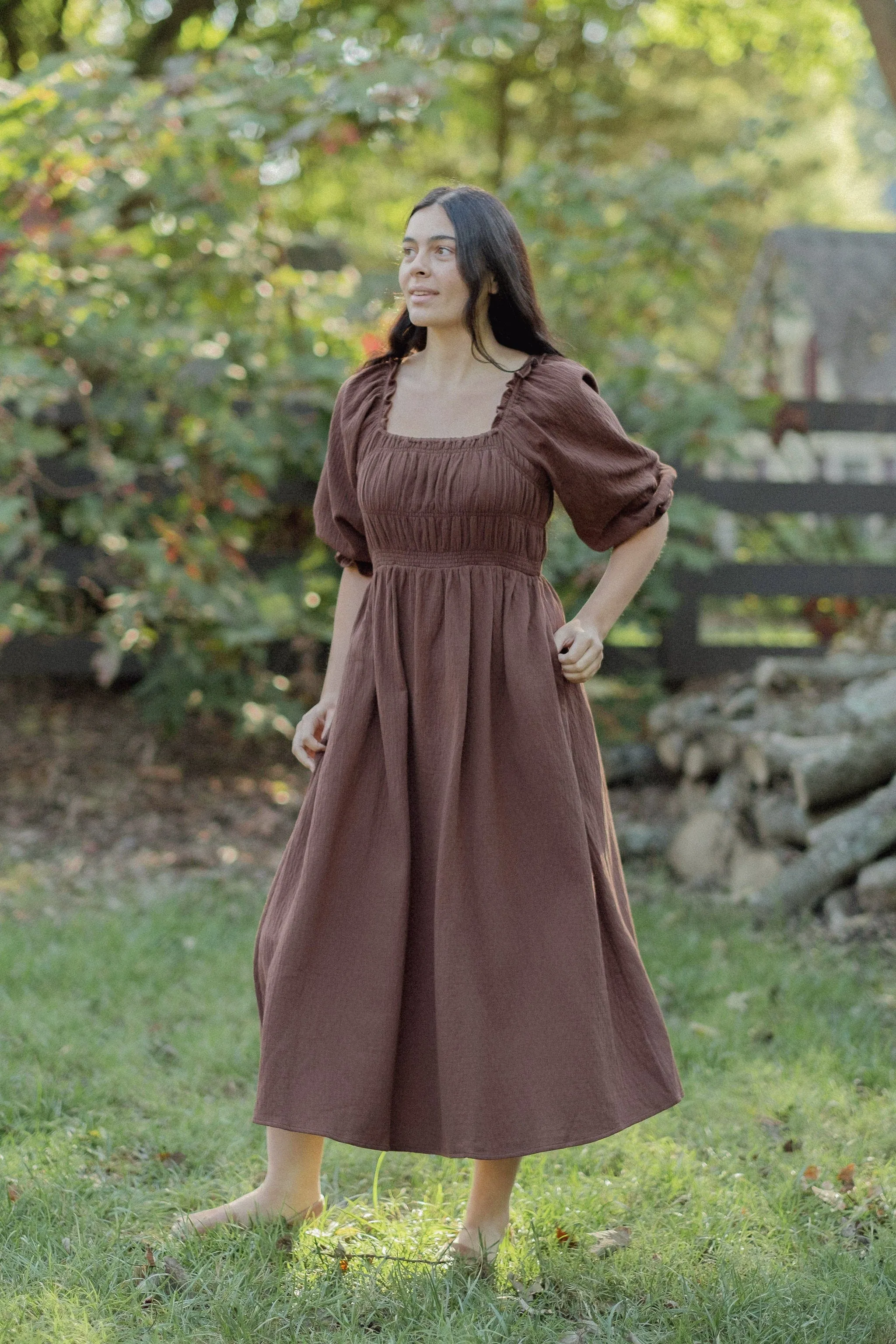 Hayden Dress - Chocolate Brown